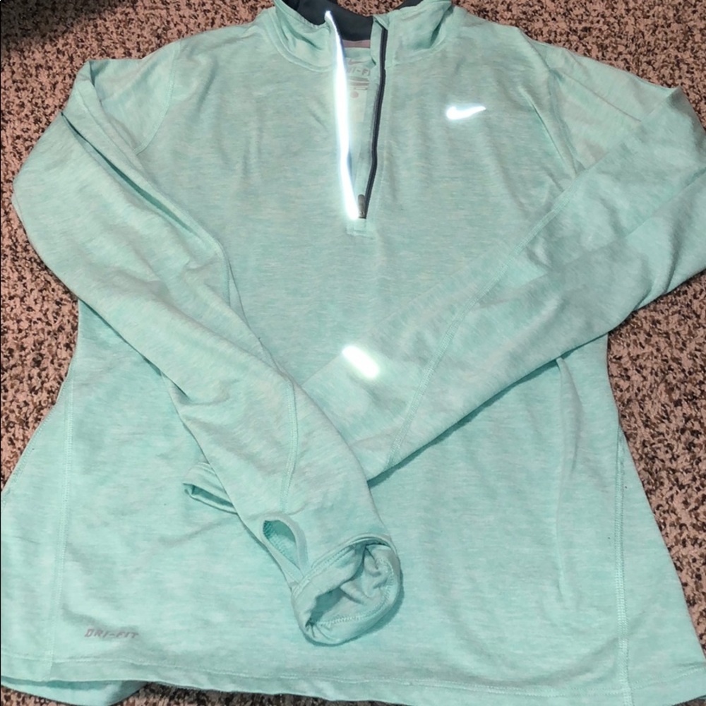 Lime Green Nike quarter zip size small